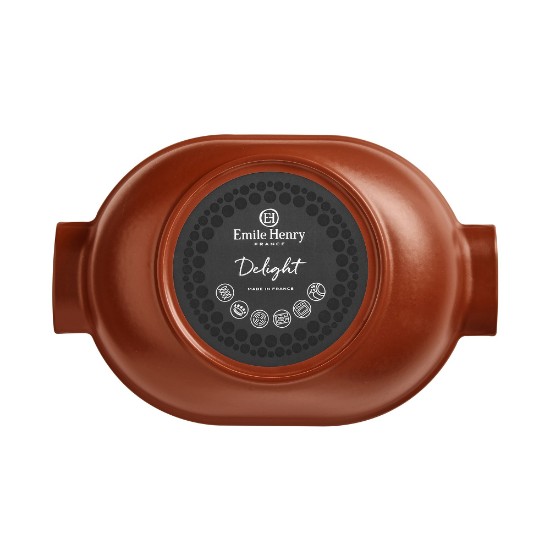 Oala Cocotte ovala, ceramica, 36,5 x 24,2cm/4,5L "Delight", Sienna - Emile Henry