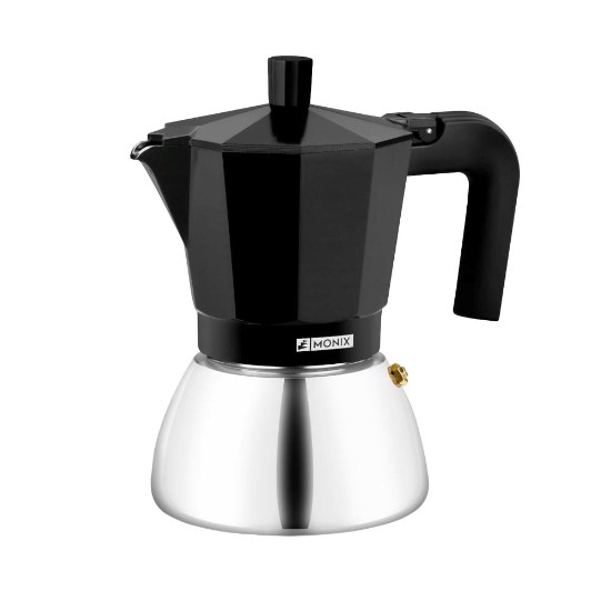 Cafetiera inox, 370ml, Negru - Monix