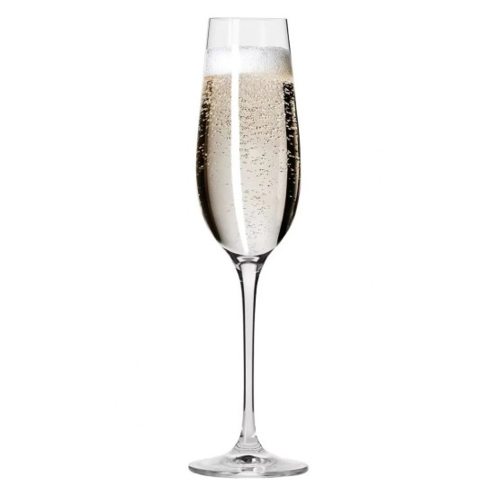 Set 6 pahare sampanie, sticla cristalina, 200ml, "Harmony"  - Krosno