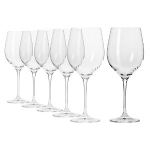 Set 6 pahare vin rosu, sticla cristalina, 450ml, "Harmony" - Krosno