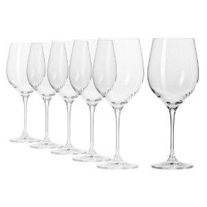 Set 6 pahare vin rosu, sticla cristalina, 530ml, "Harmony" - Krosno