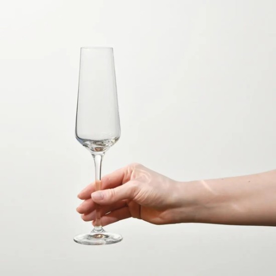 Set 6 pahare sampanie, sticla cristalina, 180ml, "Avant-Garde" - Krosno