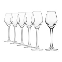 Set 6 pahare lichior, sticla cristalina, 70ml, "Splendour" - Krosno