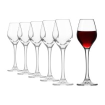 Set 6 pahare lichior, sticla cristalina, 70ml, "Splendour" - Krosno