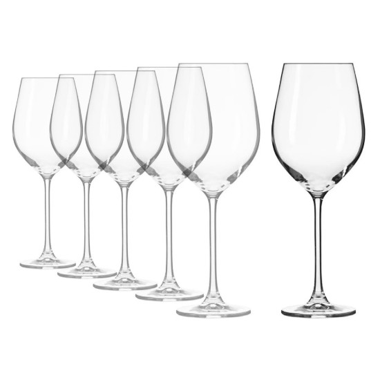 Set 6 pahare apa, sticla cristalina, 580ml, "Splendour" - Krosno