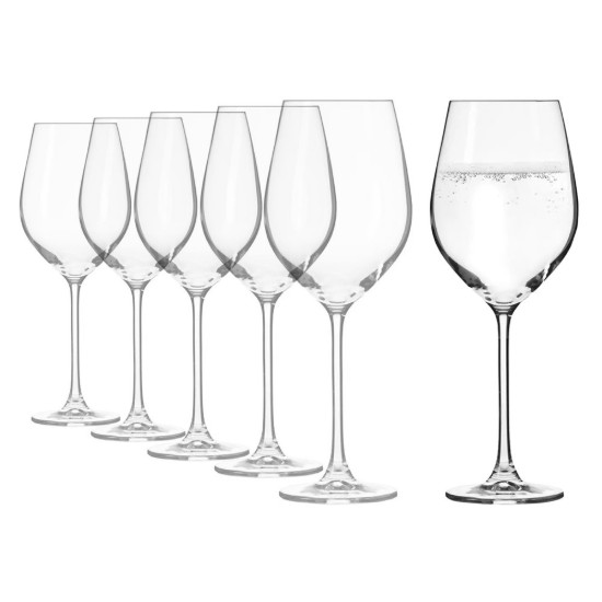 Set 6 pahare apa, sticla cristalina, 580ml, "Splendour" - Krosno