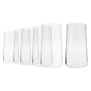 Set 6 pahare long drinks, sticla, 540ml, "Avant-Garde" - Krosno