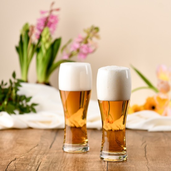 Set 6 pahare bere, sticla, 580ml, "Chill Casual" - Krosno