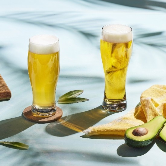 Set 6 pahare bere, sticla, 500ml, "Chill Casual" - Krosno
