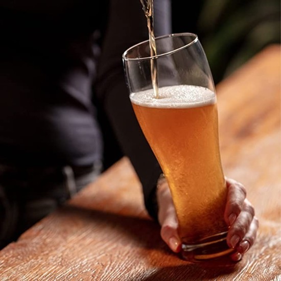 Set 6 pahare bere, sticla, 580ml, "Chill Casual" - Krosno