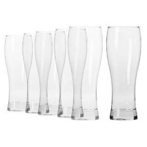 Set 6 pahare bere, sticla, 580ml, "Chill Casual" - Krosno