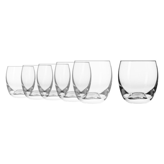 Set 6 pahare whisky, sticla, 300ml, "Elite" - Krosno