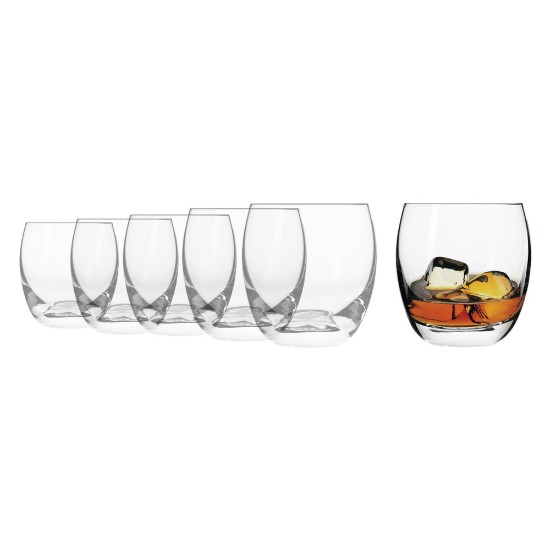 Set 6 pahare whisky, sticla, 300ml, "Elite" - Krosno
