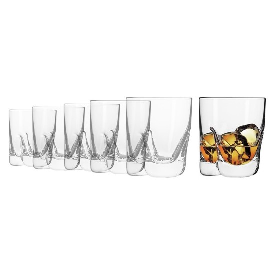 Set 6 pahare whisky, sticla cristalina, 250ml - Krosno