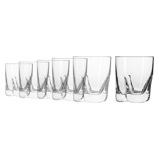 Set 6 pahare whisky, sticla cristalina, 250ml - Krosno