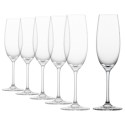 Set 6 pahare sampanie, sticla cristalina, 228ml, 