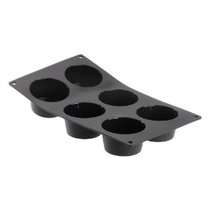 Forma pentru 6 briose, din silicon, 30 x 17 cm - de Buyer