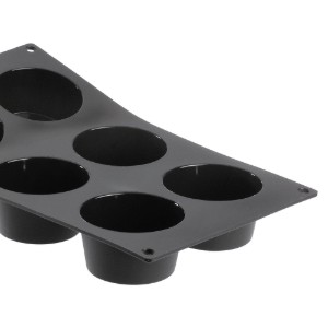 Forma pentru 6 briose, din silicon, 30 x 17 cm - de Buyer
