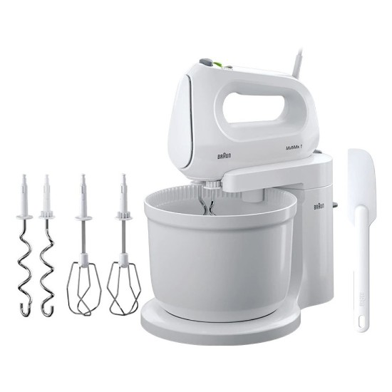 Mixer de mana cu bol, 400W, 3 L, 4 viteze - Braun