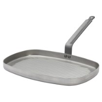 Tigaie grill, otel, 38 x 26 cm, "CARBONE PLUS" - de Buyer