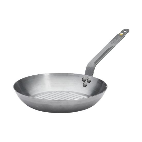 Tigaie grill, otel, 26cm, "Mineral B" - de Buyer