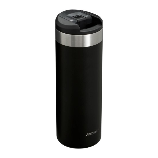 Cana calatorie, inox, 470ml, "Aerolight Transit", Black Metallic - Stanley