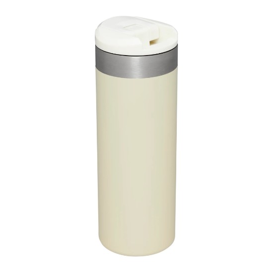 Cana calatorie, inox, 470ml, "Aerolight Transit", Cream Metallic - Stanley