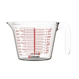 Cana masurare, sticla, 1000ml - Zokura