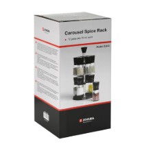 Set 12 recipiente condimente, cu suport, 70ml - Zokura