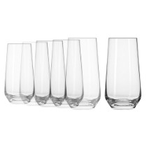 Set 6 pahare long drinks, sticla, 480ml, "Splendour" - Krosno