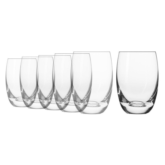 Set 6 pahare apa, sticla, 360ml, "Elite" - Krosno