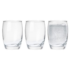 Set 3 pahare apa, sticla, 270ml, "Aurelia" - Borgonovo