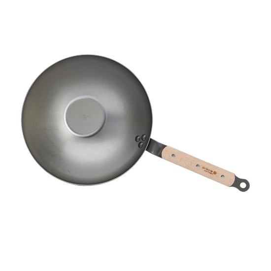 Tigaie wok, otel, 28cm, "Mineral B Bois" - de Buyer