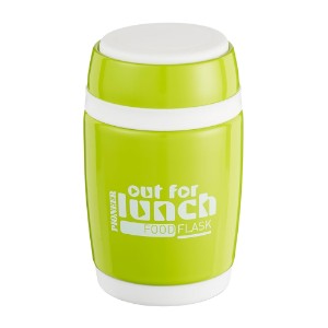 Termos supa cu lingurita, inox, 580 ml, "Pioneer", Verde - Grunwerg