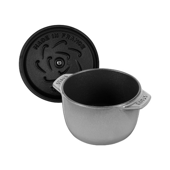 Mini-oala Cocotte orez, fonta, 12cm/0,75L, Graphite Grey - Staub