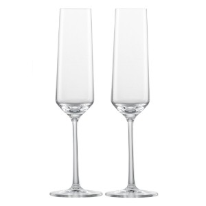 Set 2 cupe sampanie, sticla cristalina, 209ml, "Pure" - Schott Zwiesel