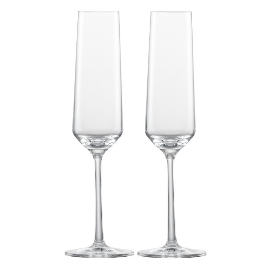 Set 2 cupe sampanie, sticla cristalina, 209ml, "Pure" - Schott Zwiesel