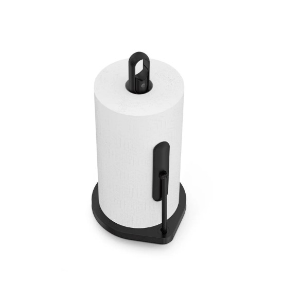 Suport rola prosoape de bucatarie cu spray inclus, 38,1 cm, Negru - simplehuman