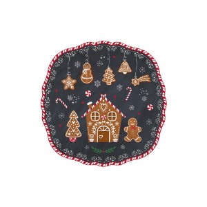 Farfurie desert, portelan, 20cm, "GINGERBREAD" - Nuova R2S