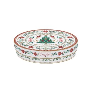 Set 4 farfurii desert, portelan, 19cm, "Christmas Folk" - Nuova R2S