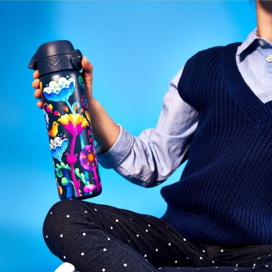 Sticla apa Slim, inox, 500ml, Bright Floral - Ion8