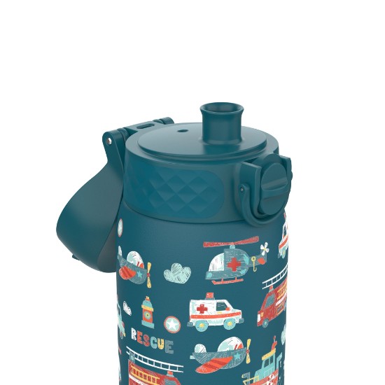 Sticla apa pentru copii, inox, 400ml, Rescue Vehicles - Ion8