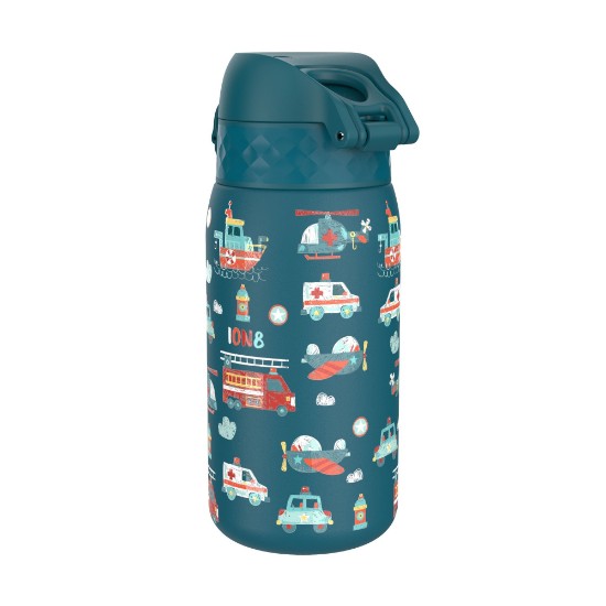 Sticla apa pentru copii, inox, 400ml, Rescue Vehicles - Ion8