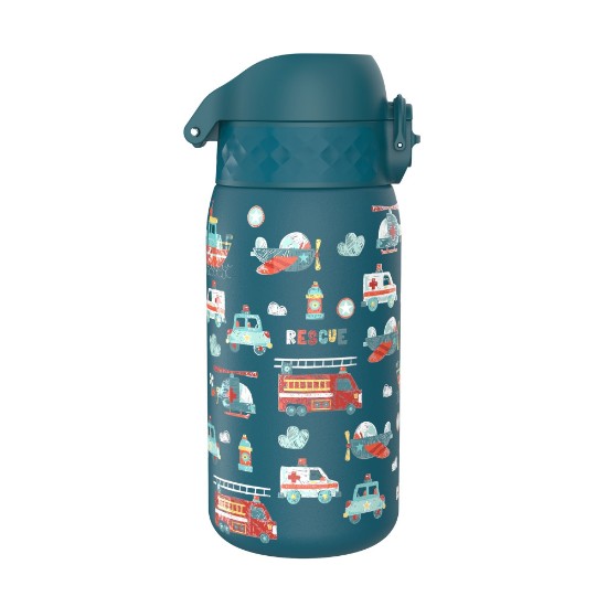 Sticla apa pentru copii, inox, 400ml, Rescue Vehicles - Ion8