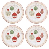 Set 4 farfurii desert, portelan, 19cm, "Christmas Eve" - Easy Life