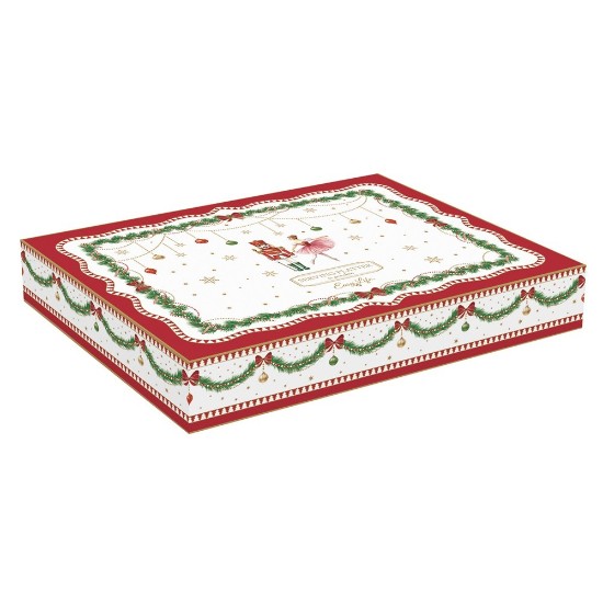 Platou forma brad, portelan, 28,5 x 21,5 cm, "Magie de Noel" - Nuova R2S