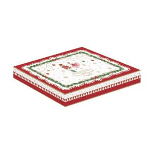 Platou forma brad, portelan, 25,5 x 20,5cm, "Magie de Noel" - Easy Life