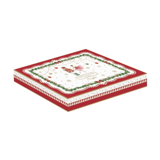Platou forma brad, portelan, 25,5 x 20,5cm, "Magie de Noel" - Easy Life