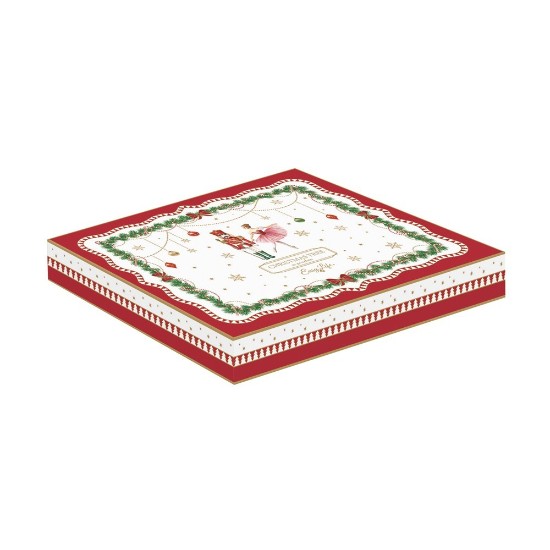 Platou portelan forma brad, 25,5 x 20,5cm, "Magie de Noel" - Nuova R2S