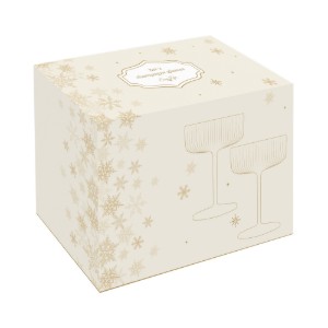 Set 2 pahare cocktail, sticla, 250ml, "Gold" - Nuova R2S